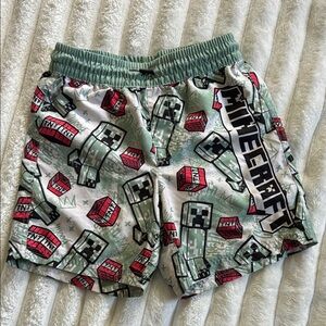 Minecraft Kids' Creeper & TNT Swim Trunks